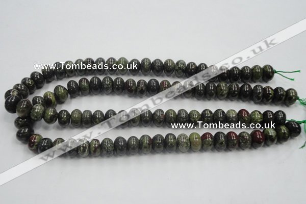 CDB202 15.5 inches 8*12mm rondelle natural dragon blood jasper beads