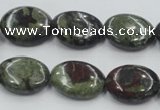 CDB212 15.5 inches 15*20mm oval natural dragon blood jasper beads