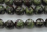 CDB231 15.5 inches 12mm round natural dragon blood jasper beads