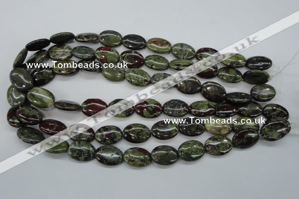 CDB238 15.5 inches 13*18mm oval natural dragon blood jasper beads