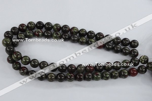 CDB252 15.5 inches 10mm round natural dragon blood jasper beads