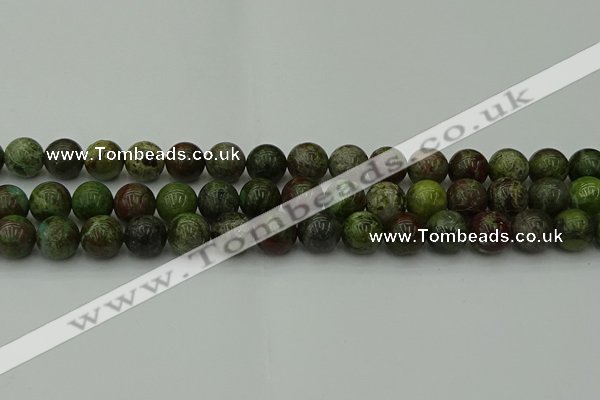 CDB303 15.5 inches 10mm round dragon blood jasper beads wholesale