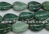 CDB33 15.5 inches 13*18mm flat teardrop new dragon blood jasper beads