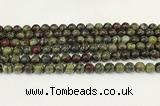 CDB342 15.5 inches 8mm round dragon blood jasper beads wholesale