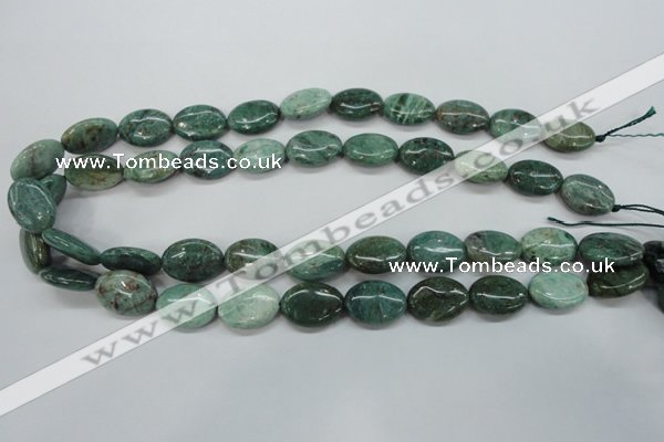 CDB35 15.5 inches 13*18mm oval new dragon blood jasper beads