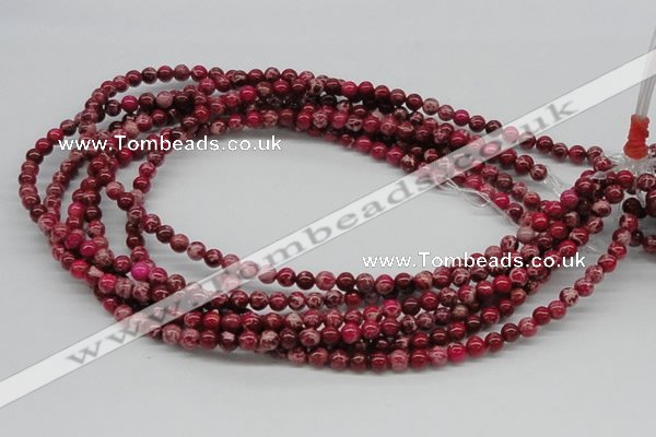 CDE02 15.5 inches 6mm round dyed sea sediment jasper beads