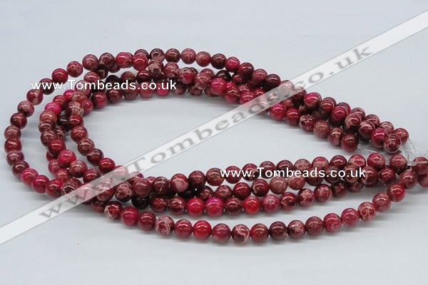 CDE03 15.5 inches 8mm round dyed sea sediment jasper beads