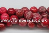 CDE04 15.5 inches 10mm round dyed sea sediment jasper beads