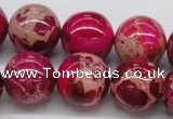 CDE05 15.5 inches 18mm round dyed sea sediment jasper beads