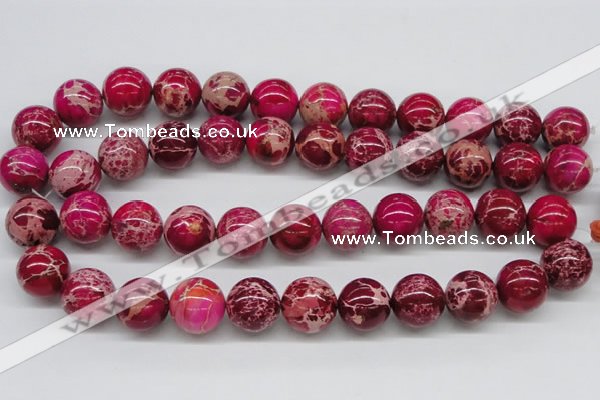 CDE05 15.5 inches 18mm round dyed sea sediment jasper beads