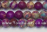 CDE1055 15.5 inches 4mm round sea sediment jasper beads wholesale