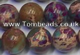 CDE1058 15.5 inches 10mm round sea sediment jasper beads wholesale