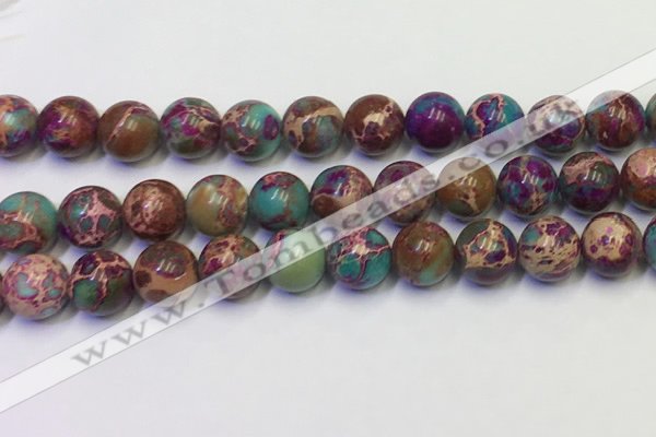 CDE1059 15.5 inches 12mm round sea sediment jasper beads wholesale