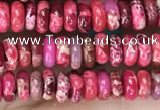 CDE1253 15.5 inches 2.5*4mm rondelle sea sediment jasper beads