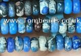 CDE1256 15.5 inches 2.5*4mm rondelle sea sediment jasper beads