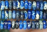 CDE1257 15.5 inches 2 *4mm rondelle sea sediment jasper beads