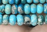 CDE1265 15.5 inches 4*6mm rondelle sea sediment jasper beads