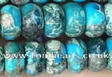 CDE1273 15.5 inches 5*8mm rondelle sea sediment jasper beads