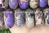 CDE1290 15.5 inches 6*12mm rondelle sea sediment jasper beads