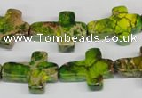 CDE131 15.5 inches 15*20mm cross dyed sea sediment jasper beads