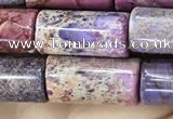 CDE1351 15.5 inches 8*16mm tube sea sediment jasper beads