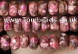 CDE1358 15.5 inches 2.5*4mm rondelle synthetic sea sediment jasper beads