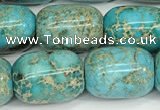 CDE1364 15.5 inches 13*18mm drum sea sediment jasper beads wholesale