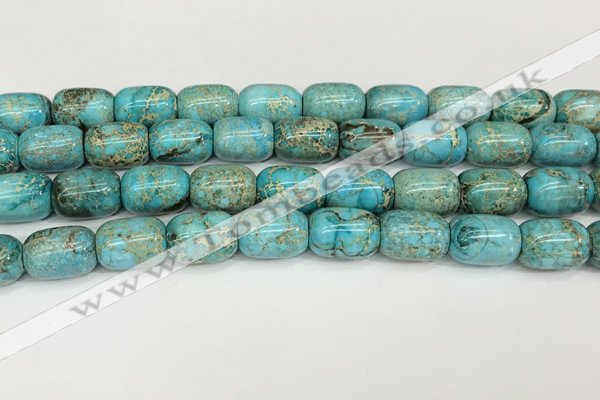 CDE1364 15.5 inches 13*18mm drum sea sediment jasper beads wholesale