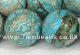 CDE1374 15.5 inches 20mm round sea sediment jasper beads wholesale