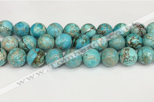 CDE1374 15.5 inches 20mm round sea sediment jasper beads wholesale