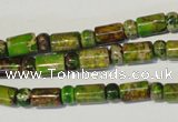 CDE142 3*6mm rondelle & 6*9mm tube dyed sea sediment jasper beads