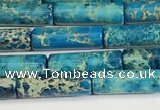 CDE1425 15.5 inches 4*13mm tube sea sediment jasper beads wholesale