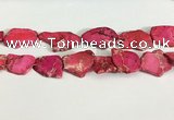 CDE1433 25*35mm - 35*45mm freefrom sea sediment jasper slab beads