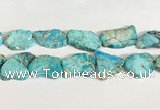 CDE1434 25*35mm - 35*45mm freefrom sea sediment jasper slab beads