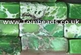 CDE1484 15.5 inches 4*13mm cuboid sea sediment jasper beads