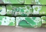 CDE1490 15.5 inches 4*13mm cuboid synthetic sea sediment jasper beads