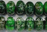 CDE165 15.5 inches 11*18mm rondelle dyed sea sediment jasper beads