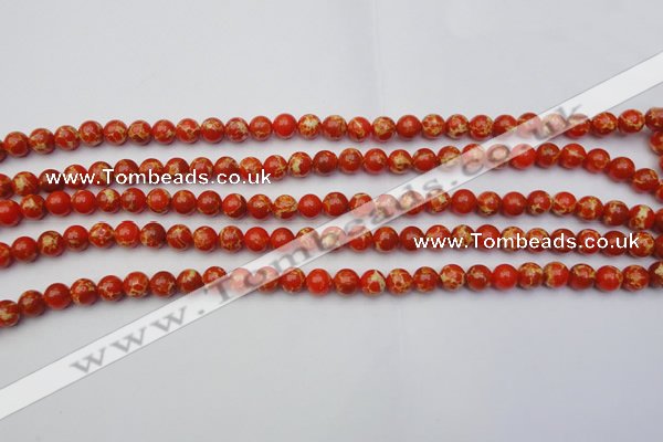 CDE2000 15.5 inches 4mm round dyed sea sediment jasper beads