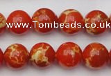 CDE2004 15.5 inches 12mm round dyed sea sediment jasper beads