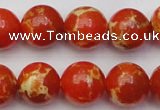 CDE2006 15.5 inches 16mm round dyed sea sediment jasper beads