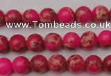 CDE2011 15.5 inches 4mm round dyed sea sediment jasper beads