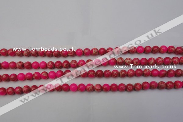 CDE2011 15.5 inches 4mm round dyed sea sediment jasper beads