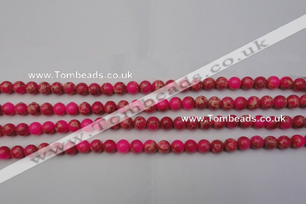 CDE2012 15.5 inches 6mm round dyed sea sediment jasper beads