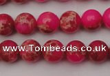 CDE2013 15.5 inches 8mm round dyed sea sediment jasper beads