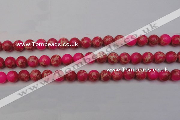 CDE2015 15.5 inches 12mm round dyed sea sediment jasper beads