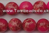 CDE2016 15.5 inches 14mm round dyed sea sediment jasper beads