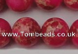 CDE2021 15.5 inches 24mm round dyed sea sediment jasper beads