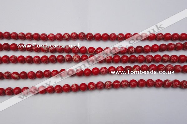 CDE2022 15.5 inches 4mm round dyed sea sediment jasper beads