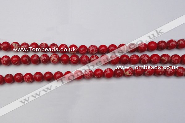 CDE2024 15.5 inches 8mm round dyed sea sediment jasper beads