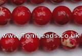 CDE2026 15.5 inches 12mm round dyed sea sediment jasper beads